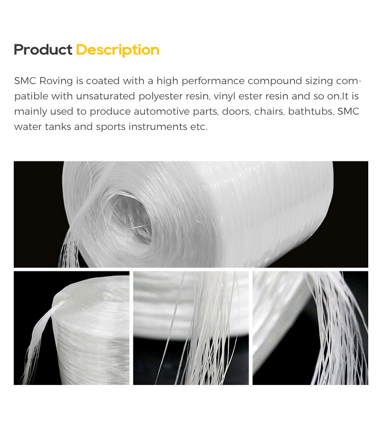 Low Price Used for Electrical Appliance Fiberglass SMC Roving