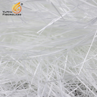 Yuniu fiberglass 7-9 um Fiberglass chopped strands for needle mat