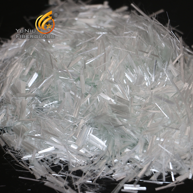 The use of E-glass glass fiber chopped strands